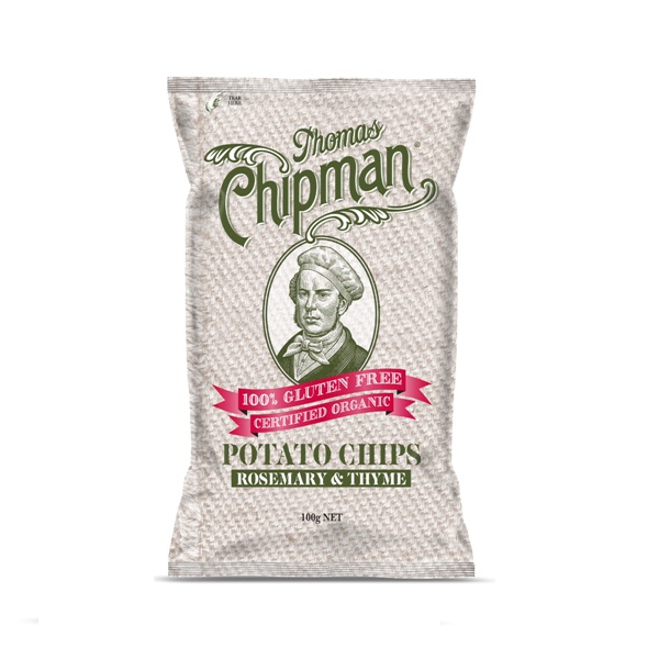 SF Chipman Organic Potato Chips 100g(rosemary & Thyme) - Spicebox Organics