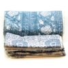 SpiceBox Organics Hand Crafted Blue Cotton Table Napkins (8 Pcs)