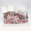 INKA Bathroom Towel Set- Zenia Crimson Print