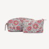 INKA Travel Pouch- Zenia Crimson Print (Set of 2)