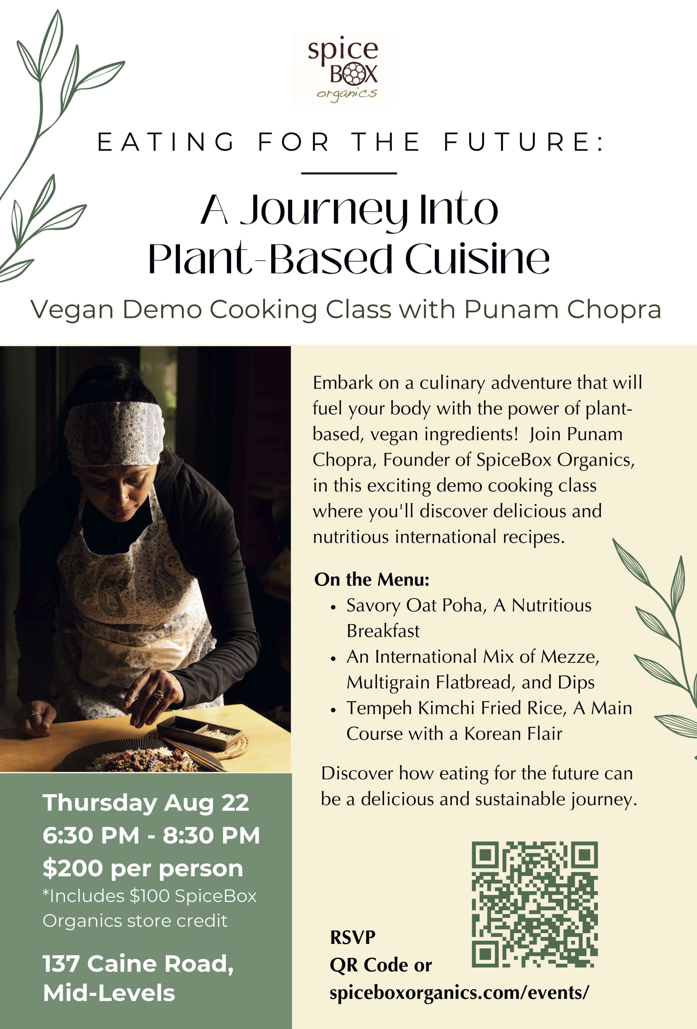 A JOURNEY INTO PLANT-BASED COOKING WITH PUNAM CHOPRA