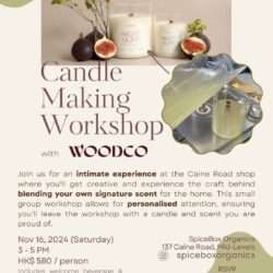 Candle Making Workshop with WOODCO