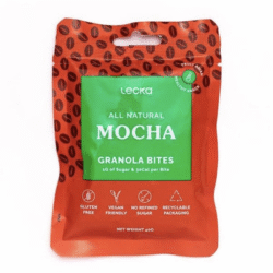 LECKA-NATURAL VEGAN GRANOLA BITES MOCHA 40G