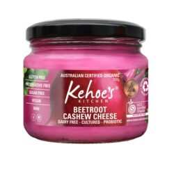 Kehoes Kitchen Cashew cheese Beetroot 250g Kehoes Kitchen Cashew cheese Beetroot 250g