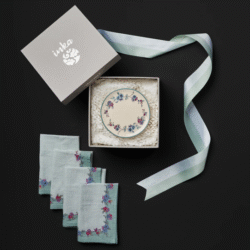 HH Inka Mala Tapas Plate Set (Set of 4) With 4 Napkins