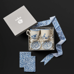 HH Inka Tiana Mugs & Coaster Set (Set of 4) With 2 Napkins HH Inka Tiana Mugs & Coaster Set (Set of 4) With 2 Napkins