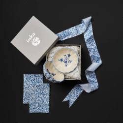 HH Inka Tiana Petal Bowl Set (Set of 2) With 2 Napkins HH Inka Tiana Petal Bowl Set (Set of 2) With 2 Napkins