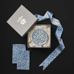 HH Inka Tiana Tapas Plates Set (Set of 4) With 4 Napkins HH Inka Tiana Tapas Plates Set (Set of 4) With 4 Napkins